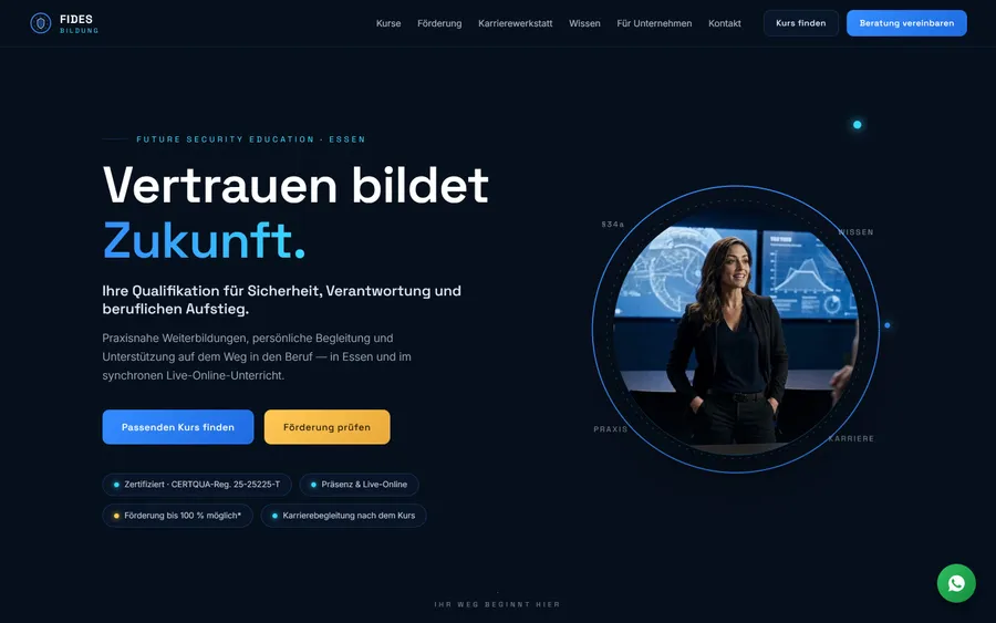 Vorschau der Website FIDES Bildung — Webseite