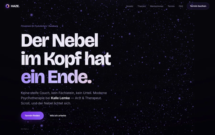 Vorschau der Website HAZE