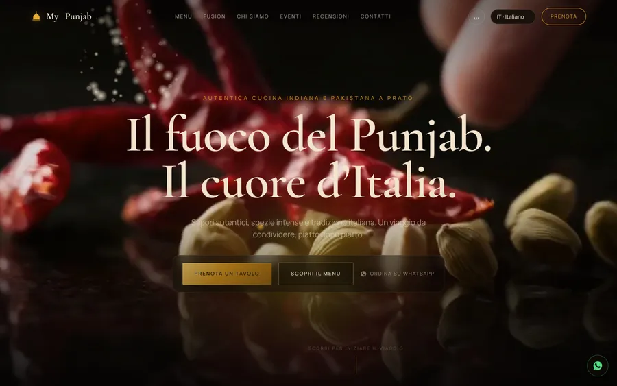 Vorschau der Website My Punjab — Dal Punjab a Prato