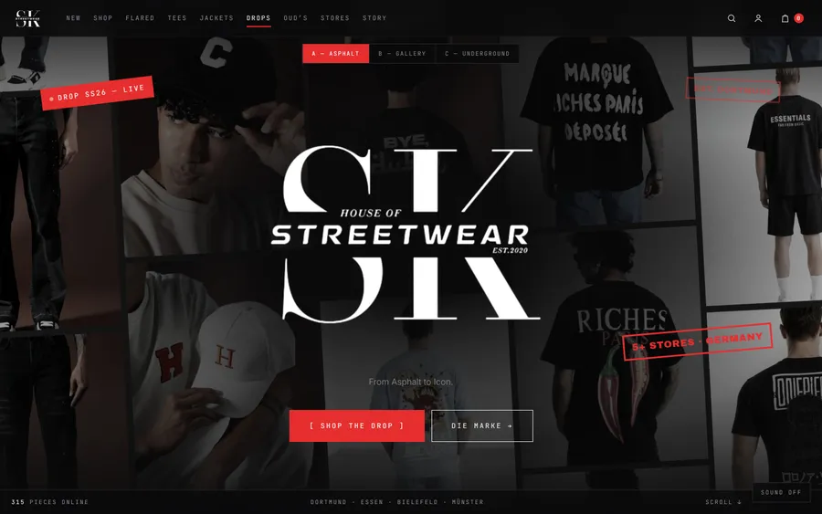 Vorschau der Website SK® House of Streetwear